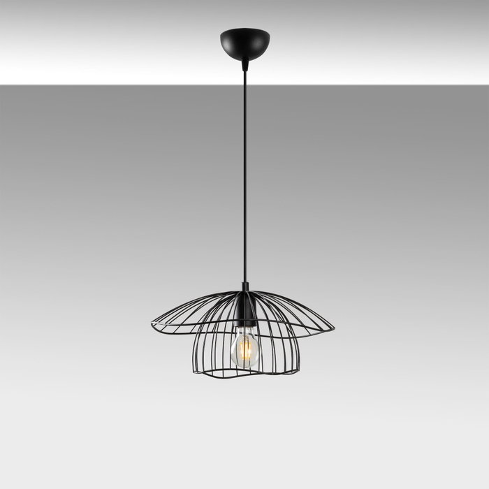 Opviq Mantar - 6500 - S Lámpara de araña negra